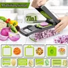 Fruktgrönsaksverktyg Multifunktionell grönsaksskärare Kök Hushåll Cirkulär grönsaksskärare Grater Hand Slicer Kitchen Tool Home Gadgets 230328