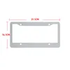 Sublimatie metalen auto kentekenplaat huis aluminium blanco warmteoverdracht 4 gaten kentekenplaten frame