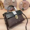 lady Bag brand luxury Designer Leather shoulder bags portable tote women wallet cowhide leather crossbody purse flowers clutch handbag side bags for women