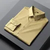 Camicie eleganti da uomo 2023 Camicia casual da lavoro traspirante elasticizzata a maniche lunghe da uomo Youth Slim Fit professionale