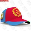 Ball Caps Eritrea Baseball бесплатно 3D изготовленное имя команда логотип hat eri stoung