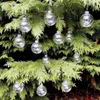 Décoration de fête Xmas Glass Hanging Ball Christmas Tree Drop Ornements Iridescent Babioles Sphère Pendentif