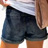 Shorts Checke Dames Denim voor Dames Zomer Casual Mid Taille Korte Mode Damessokken 11