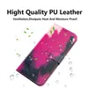 Fashion Watercolor Wallet Cases For Motorola G73 G13 MOTO G23 G53 E13 Samsung A24 4G A04E F04 A54 A34 5G Oil Color Ink Painting Leather Credit ID Card Flip Cover Pouch