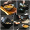 Miski miski ceramiczny makaron ramen zupa deser pojemnik ryżowy duży makaron japońska sałatka obiadowa azjatycka mieszanie melaminy