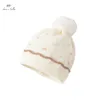 Berretti Cappelli Dave Bella berretto lavorato a maglia da bambino Berretto morbido invernale Cappello caldo invernale Bambina Soild Bonnet DB4224212 DB4224213 230328