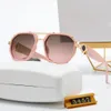 Fashion Designer Sunglasses luxury letter womens Mens Goggle senior Eyewear For Women eyeglasses frame Vintage irregular Metal interface