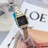 luxury ladies watches square 28mm dial gold designer women watch All Stainless Steel band quartz lady wirstwatches for womens Mother's Valentine's Day Christmas Gift