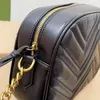 Fashion Bag Outdoor Women's Shoulder Bag Wavy Metal Logo Design Camera Style Crossbody Bag