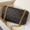 Bolso de cuero de diseñador de alta calidad Bolso de hombro Bolso de hombre para mujer Bolso de cadena con forma de concha Bolso de baguette de cuerpo cruzado Bolso de hombro de moda para mujer de lujo