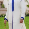 Этническая одежда Мусульманские мужчины Джубба Тобе одежда одежда мода капюшона Рамадан халат Абайя Дубай Турция Исламский мужчина случайно свободный кафтан