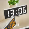 Kitchen Timers Digital Alarm Clock Voice Control Teperature Snooze Night Mode Desktop Table Clock 12/24H Anti-disturb Funtion LED Clocks Watch 230328
