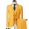 Abiti da uomo Blazer Sposo Abito da cerimonia nuziale maschile Abito da smoking slim fit verde Abiti da lavoro da uomo formale da lavoro Abiti da 3 pezzi Giacca Pantaloni Gilet 230328