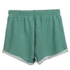 Shorts femininos santy shorts verão verão preto curto femme esporte de renda elástica de cintura alta larga pernas largas casuais shorts confortáveis ​​230328