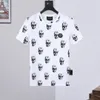 Pleinxplein Design Men's T-shirt Designer Slim Fit PP T-shirt Summer Rhinestone Round Neck Plein Shirt Skulls Streetwear Black M-XXXL 779 Färg