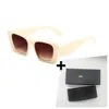 Дизайнерские солнцезащитные очки Классические очки Goggle Outdoor Beach Солнцезащитные очки для мужчин и женщин Mix Color Дополнительно Треугольная подпись Имейте коробку