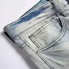 Dżinsy męskie 2023 Męskie wysokiej jakości jasnoniebieski prosty szczupły w rozmiarze 42 44 Pantelones Designer dla mężczyzn Casual Denim Spods