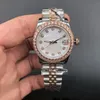 Top Automatic Mechanical Watch high-end quality 26mm fashion gold Ladies dress Diamond sapphire Bezel Datejust Watches women watches Stainless steel strap
