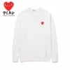 Designer Mens Sweats à capuche Com Des Garcons Cdg Sweat-shirt Play Big Heart Gris Crewneck Sweatshirts Taille XL Marque