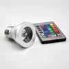 RGB 5W 스포트라이트 E27 GU10 GU5.3 MR16 DIMMABLE LED 전구 램프 화려한 대기 조명 원격 컨트롤러 CE ROHS 인증서 승인