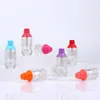 収納ボトル5pcs 5mlコークスボトルリップグロスチューブ空の口紅プラスチック透明な化粧品包装コンテナ