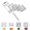 Outils de fruits et légumes Trancheuse de légumes en acier inoxydable Râpe à fromage à main Multi Chopper de fruits Lames réglables Shredder Cutter Outils de cuisine 230328