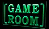 LS0149 LED -striplampor Sign Game Room 3D Gravering Gratis design Partihandel