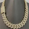 Индивидуальная ширина 24 мм 4 -й тяжелый 500 г со льдом с обмороком Moissanite Diamonds Cuban Link