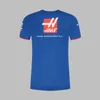 Camisetas masculinas 2023 nova camiseta Forla 1 corrida Hass equipe camiseta F1 manga curta terno de corrida ao ar livre velocidade top esportivo masculino Z0328