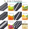 Fruktgrönsaksverktyg Vegetabiliska skärare Multifunktionella grönsaksskivor Frukt Chopper Rostfritt stål Peeler Potatis Grater Kitchen Tools 230328