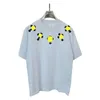 Дизайнерская мужская футболка Chromes Летние рубашки Футболка с сердечком Женская футболка Ch с принтами Негабаритные дышащие повседневные футболки Хип-хоп Chromees Hearts 454