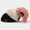 Docker Hat Brimless Beanie Skull Cap för män Kvinnor Retro Style Rolled Cuff Harbor Hat Smile brodered HCS259