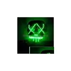 Maski imprezowe El Wire Mask Light Up Neon SKL LED na Halloween i koncert przerażający motyw Cosplay Payday Series 5 dhntj