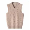 Gilet da uomo Moda di arrivo Alta qualità Primavera e autunno Cashmere Maglione casual Pullover Vest Large Size S-3XL 4XL 5XL