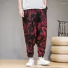 Mäns byxor 2023 Herr Jogger Streetwear Casual Cross-Pants Ankle-längdbyxor Harem Män