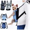 Dog Car Seat Covers Denim Backpack Outdoor Bag Carriers Cats Dogs Portable Puppy Bags Mesh Carrying For Carrier Breathable Small Pets Travel