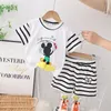 2023 Summer Toddler Girls Clothes Baby Boys Casual T Shirt Shorts 2 Pieces Suit Children Cartoon Clothing Sets Infant Outfits