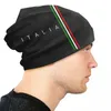 Berets Italy Flag Skullies Beanies Caps Мужчины женщины унисекс уличная одежда зима тепло