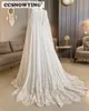 Party Dresses Chiffon Appliques Wedding For Bride With Cape Long Sleeve High Neck Islamic Bridal Gown Arabic Dubai Robe de 230328