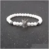 Beaded Crown Bracelet Bead Bracelets For Women Pseira Mascina Handmade Men Jewelry Bangles Diy Feminina Drop Delivery 202 Dh8C0