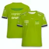 Herr t-shirts 2023 Aston Martin F1 Men's Tshirt Collection Alonso Hat WI Short Sleeve Fashion Crewne Top Overized Tshirt Z0328