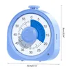 Timeuses de la cuisine 60 minutes de la minuterie envisuelle compte à rebours de la salle de classe Timer silencieux pour les enfants et l'outil de gestion des adultes pour l'enseignement 230328