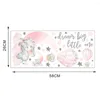 Stickers muraux mignon fille rose ballon à Air dormir éléphant pour enfants chambre pépinière décor maternelle maison décalcomanies