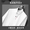 Chemise à manches longues brodée de luxe et exquise pour hommes, nouvelle chemise extensible décontractée d'affaires haut de gamme au printemps 2023