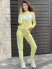 Women's Two Piece Pants Knitted Suits 2023 Fall/Winter Cotton Blended Single Breasted Slim Fit Foot Casual Knit 2 Sets