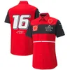 2022-2023 Nouvelle chemise F1 Formule 1 T-shirt à revers pour hommes Polos Pilote Jersey de course Mode Respirant Chemises de sport décontractées pour hommes