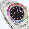 Assista masculino Rainbow Watchs Automáticos relógios mecânicos Wristwatch Aço inoxidável relógio de pulso impermeável Montre de Luxe 40mm