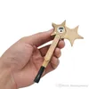 Tubi di fumo Pipa di metallo Pipa di legno pieghevole Pipa portatile creativa Mini Star fatta a mano