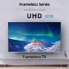 32/43/50/55/65 75Champagne Color Frameless Smartv 55 Inch 4k Smart Led Tv Televisions