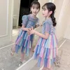 Girl's Dresses Girls Summer Dresses Striped Dress Girls Neweset Dress For Kids Casual Style Costume Girl 6 8 10 12 14